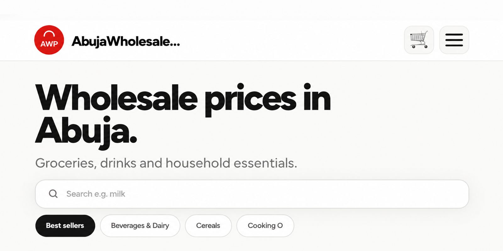 ABUJA WHOLESALE PRICES LAUNCHES ONLINE SHOPPING PLATFORM BRINGING WHOLESALE PRICES TO EVERYDAY HOUSEHOLDS